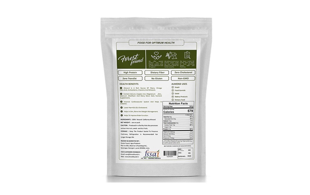 Forest Found California Almonds    Pack  400 grams